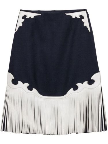 Jupe mi-longue à franges - Prada - Modalova