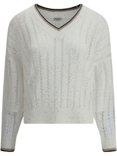 Pull à sequins - Brunello Cucinelli - Modalova