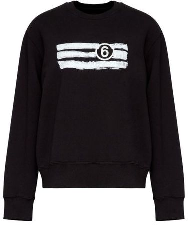 Hoodie à patch logo - MM6 Maison Margiela - Modalova