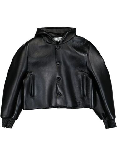 Veste en cuir à coupe crop - JW Anderson - Modalova