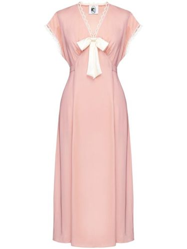 Robe mi-longue en satin à détail de nœud - Sleeper - Modalova