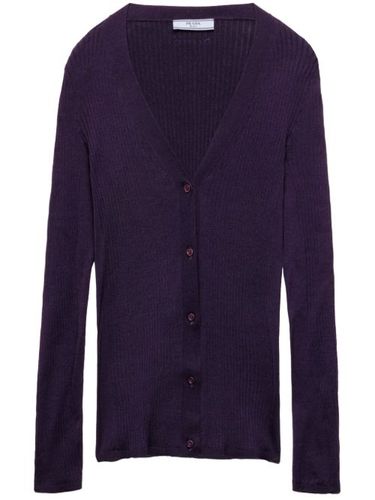 Prada cardigan en coton - Violet - Prada - Modalova