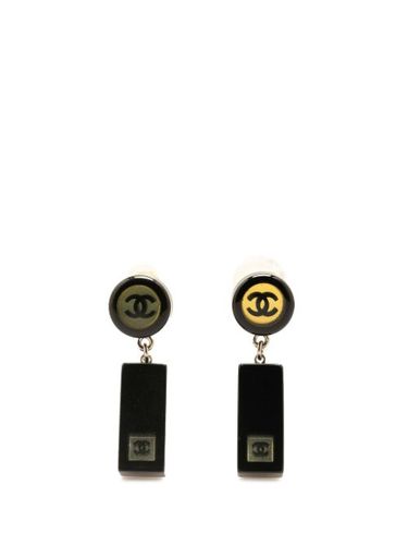 Boucles d'oreilles pendantes CC Bar (2001) - CHANEL Pre-Owned - Modalova