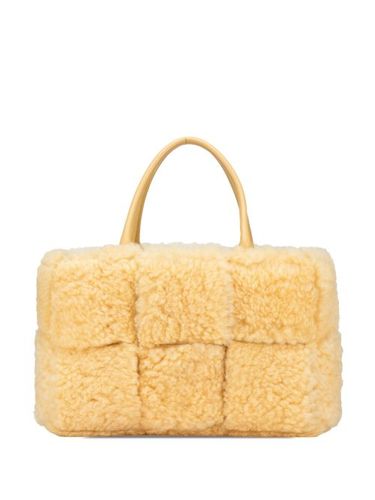 Petit sac à main Arco en peau lainée Intrecciato (2012-2024) - Bottega Veneta Pre-Owned - Modalova