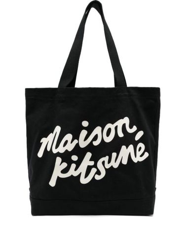 Sac à main à logo imprimé - Maison Kitsuné - Modalova