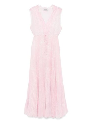 Robe longue à détails plissés - ERMANNO FIRENZE - Modalova