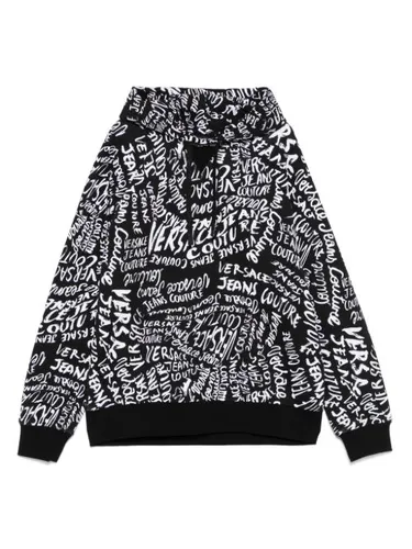 Hoodie à imprimé Logomania - Versace Jeans Couture - Modalova
