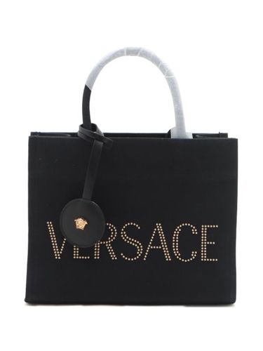 Sac à main en toile à logo (2020-2024) - Versace Pre-Owned - Modalova