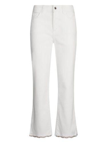 Jean court strassé à taille haute - LIU JO - Modalova