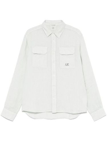 Chemise en lin à manches longues - C.P. Company - Modalova