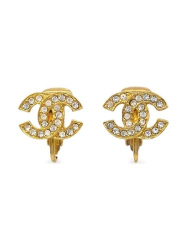 Boucles d'oreilles à clip CC (années 1990-2000) - CHANEL Pre-Owned - Modalova