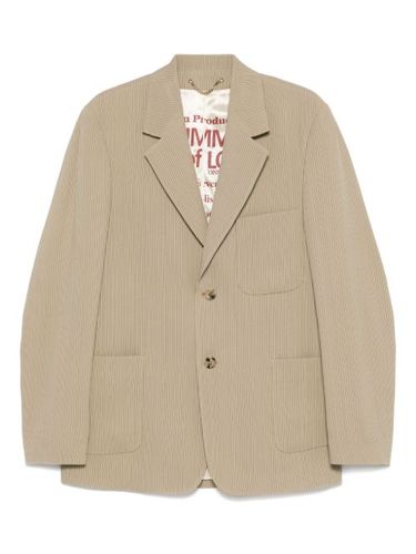 Blazer boutonné à fines rayures - Golden Goose - Modalova