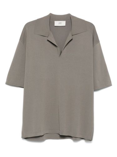 AMI Paris t-shirt en maille - Gris - AMI Paris - Modalova
