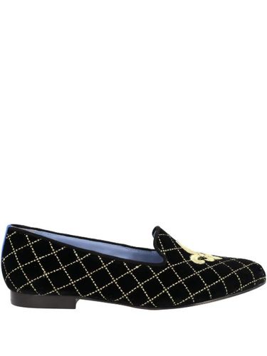Mocassins à broderie fleur-de-lis - Blue Bird Shoes - Modalova