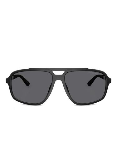 Lunettes de soleil à monture géométrique - Emporio Armani - Modalova