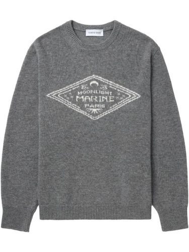 Pull en maille à logo intarsia - Marine Serre - Modalova