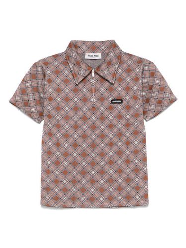 Miu Miu polo en maille - Marron - Miu Miu - Modalova