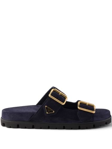 Claquettes en daim à boucle - Prada - Modalova