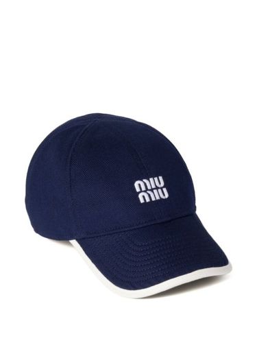 Casquette Drill à logo - Miu Miu - Modalova