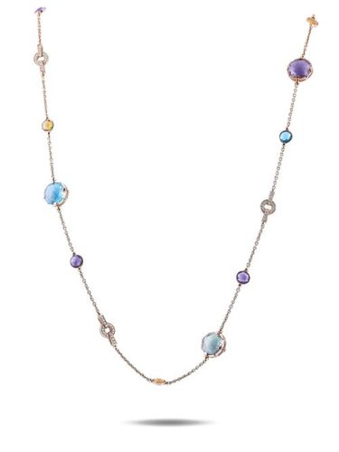 Collier Parentesi en or 18ct à pierres variées - Bvlgari Pre-Owned - Modalova