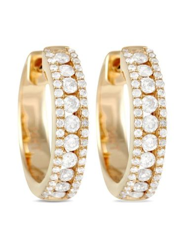 Créoles en 14ct pavées de diamants - LB Exclusive - Modalova