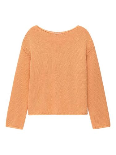 Pull en maille à design drapé - Another Tomorrow - Modalova