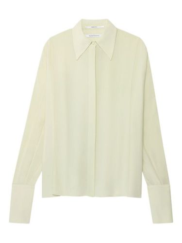 Chemise plissée à détails de boucles - Another Tomorrow - Modalova