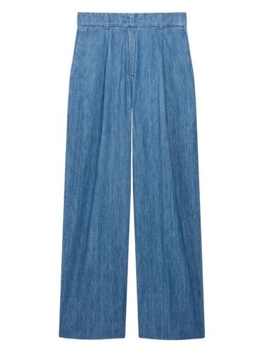 Pantalon ample en chambray - Another Tomorrow - Modalova