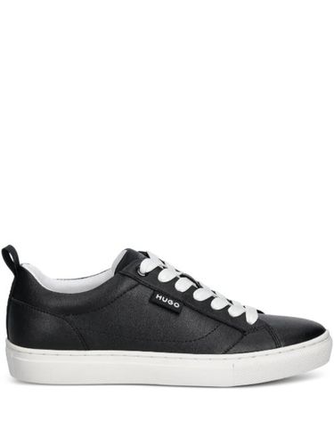 HUGO baskets noires en cuir - HUGO - Modalova