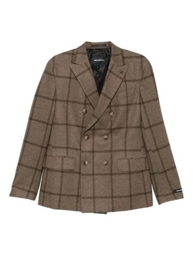 Blazer croisé à carreaux - Karl Lagerfeld - Modalova