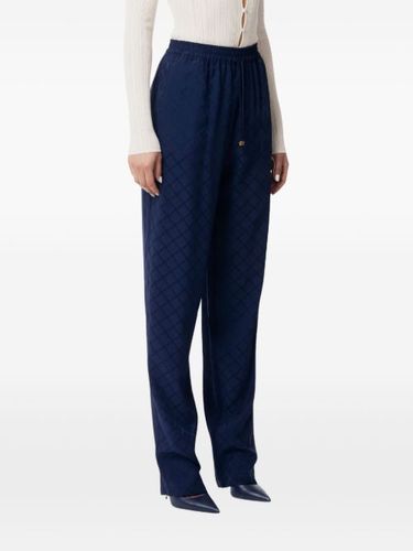 Pantalon à motif losange en jacquard - Elisabetta Franchi - Modalova