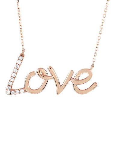 Collier en or 14ct pavé de diamants - LB Exclusive - Modalova