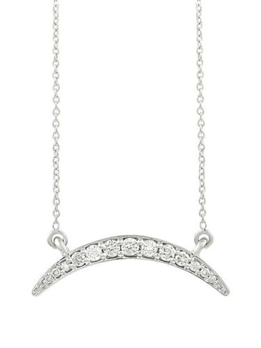 Collier en or blanc 14ct à pendentif serti de diamants pre-owned - LB Exclusive - Modalova