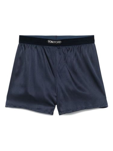 TOM FORD short en satin - Bleu - TOM FORD - Modalova