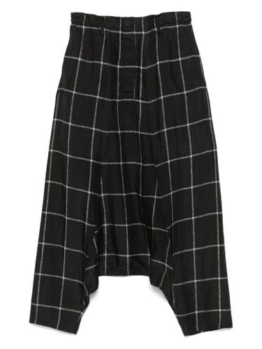 Pantalon sarouel à carreaux - Yohji Yamamoto - Modalova