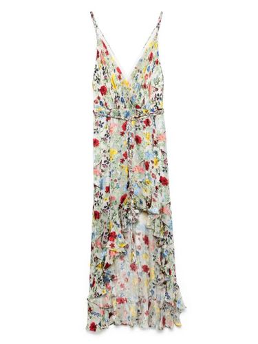 Robe mi-longue à fleurs - alice + olivia - Modalova