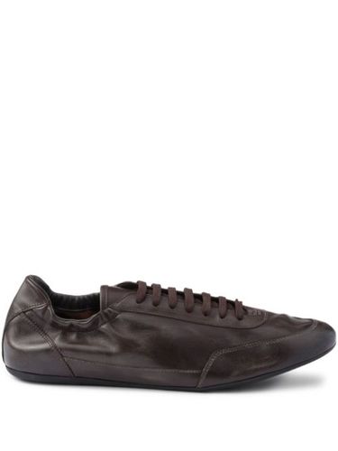 Baskets Collapse en cuir à lacets - Prada - Modalova