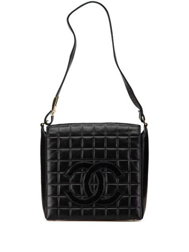 Sac porté épaule en peau lainée à matelassage Choco Bar (2000-2002) - CHANEL Pre-Owned - Modalova