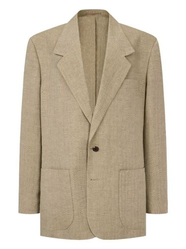 Blazer en lin à motif chevrons - Man On The Boon. - Modalova