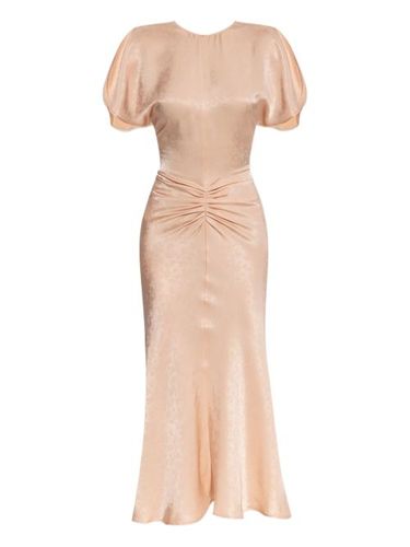 Robe mi-longue à détails drapés - Victoria Beckham - Modalova