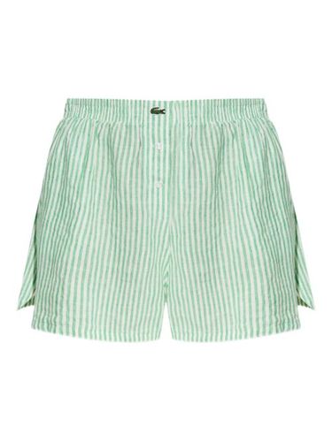 Lacoste short à rayures - Vert - Lacoste - Modalova