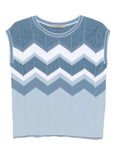 Gilet en maille à chevrons - D.Exterior - Modalova