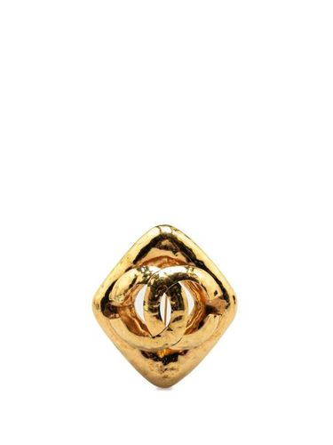 Broche CC Rhombus en plaqué (1980-1990) - CHANEL Pre-Owned - Modalova