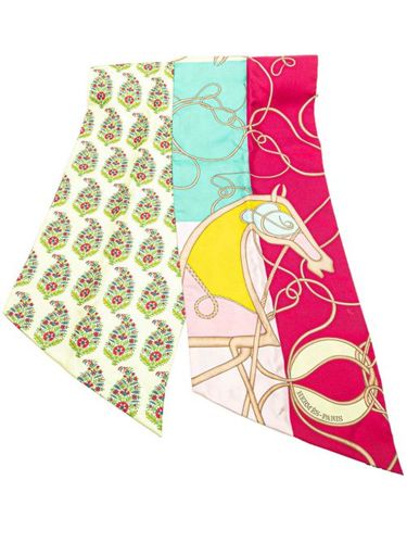 Foulard Maxi Coup De Fouet Au Bloc Twilly en soie (1990-2024) - Hermès Pre-Owned - Modalova