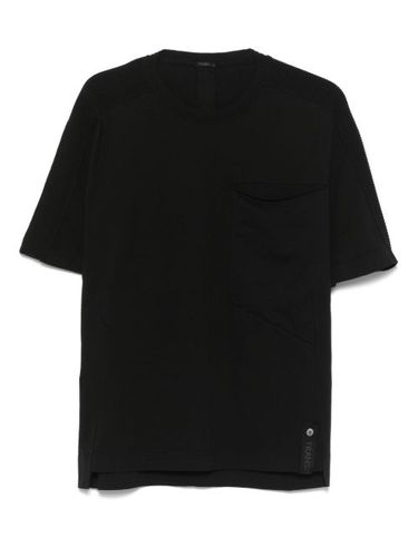 T-shirt en coton à col en maille - Transit - Modalova