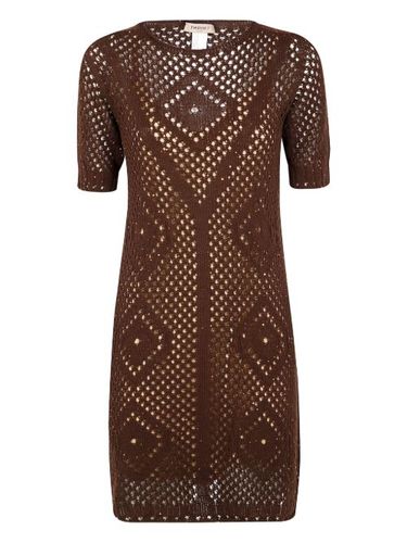 Robe en maille ajourée - TWINSET - Modalova