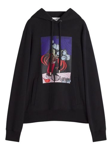 Lanvin cotton hoodie - Noir - Lanvin - Modalova