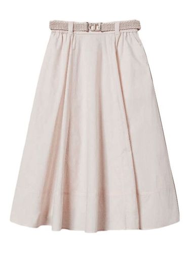 Jupe mi-longue à taille ceinturée - TWINSET - Modalova