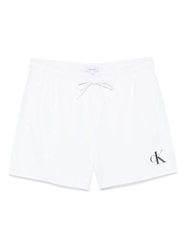Short de bain médium à lien de resserrage - Calvin Klein - Modalova