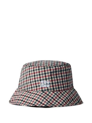 Miu Miu bob Vichy - Marron - Miu Miu - Modalova